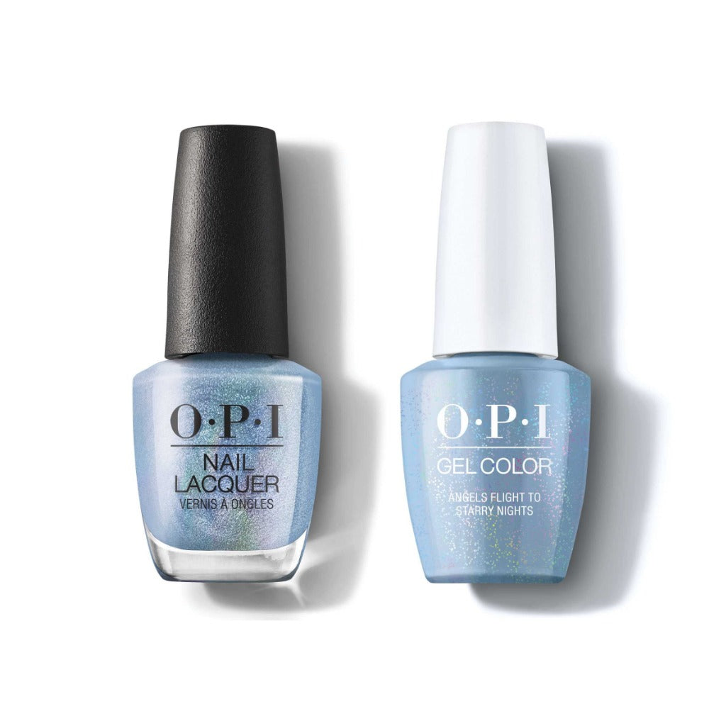 opi gel polish & matching opi nail lacquer LA08 Angels Flight To Starry Nights