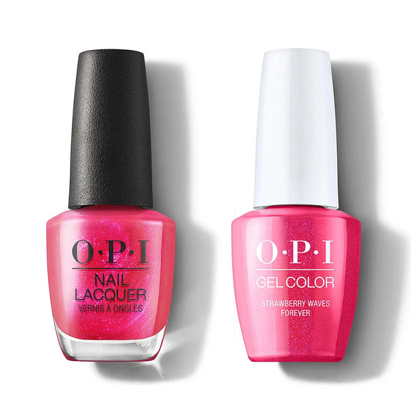 OPI Gel Polish & Matching OPI Nail Polish - Strawberry Waves