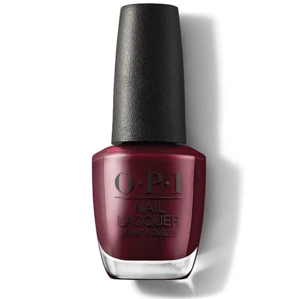 deep red nail polish