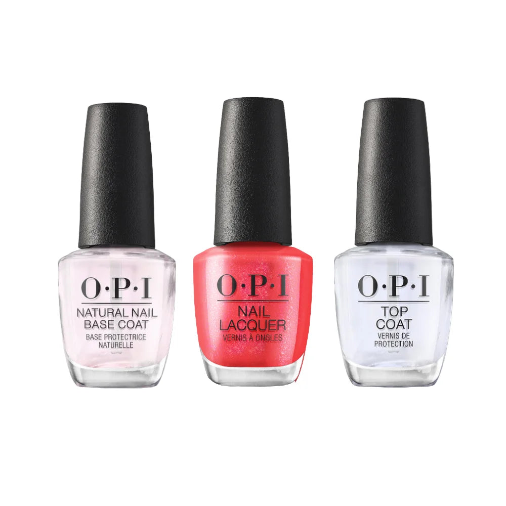 OPI Lacquer - Top, Base & Colour Trio "Me, Myself, & OPI" Classique Nails Beauty Supply Inc.