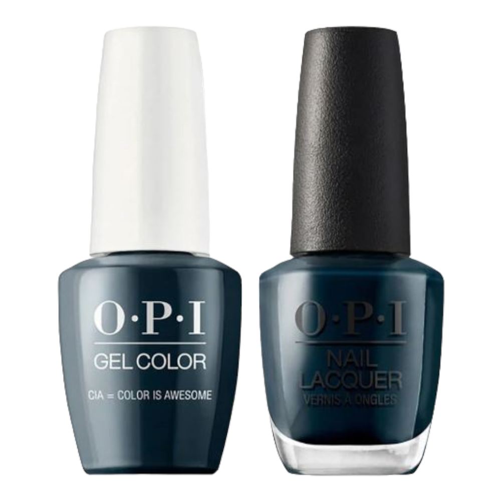 opi gel polish & matching opi nail lacquer W53 CIA=Colour Is Awesome 