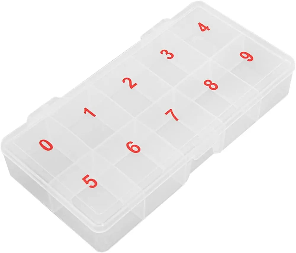 Plastic Nail Tips Box - Clear #PTO-L11PP YCC