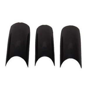 Lamour Black Tips Size #4 (Bag of 50) Classique Nails Beauty Supply Inc.