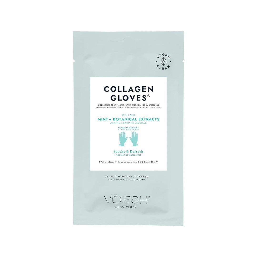 Voesh UV Protective Collagen Gloves w/ Peppermint (Vegan) Classique Nails Beauty Supply Inc.