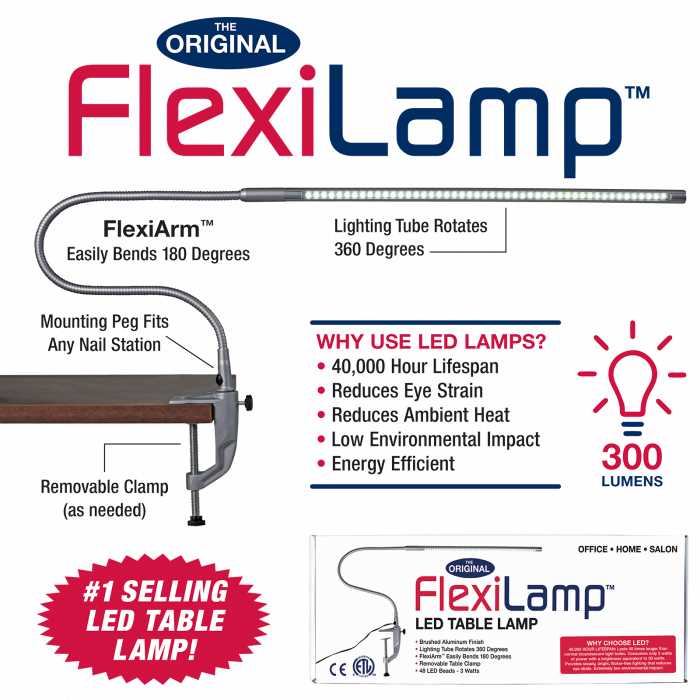 American Nails FlexiLamp LED Table Lamp #AMN1002