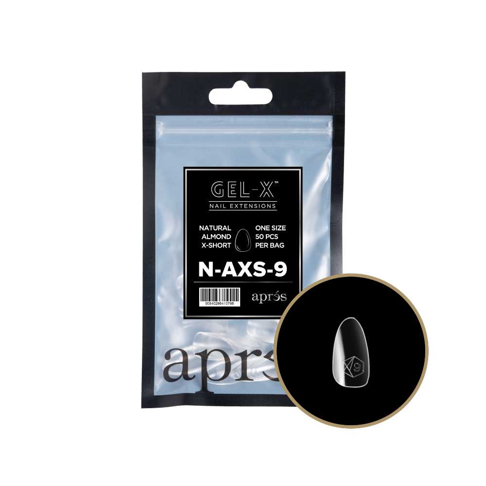 Apres Gel-X Refill Tips 2.0, good press on nails, Almond Extra Short, short press on nails