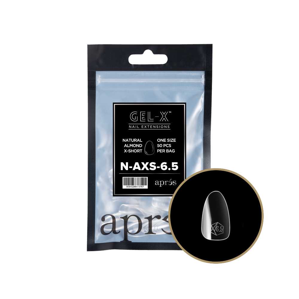 Apres Gel-X Refill Tips 2.0, good press on nails, Almond Extra Short, short press on nails