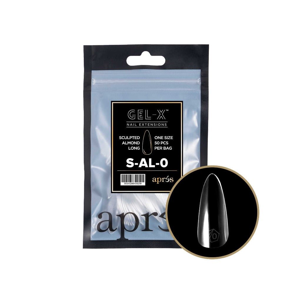 Apres Gel-X Refill Tips 2.0, good press on nails, Almond Long, almond french nails