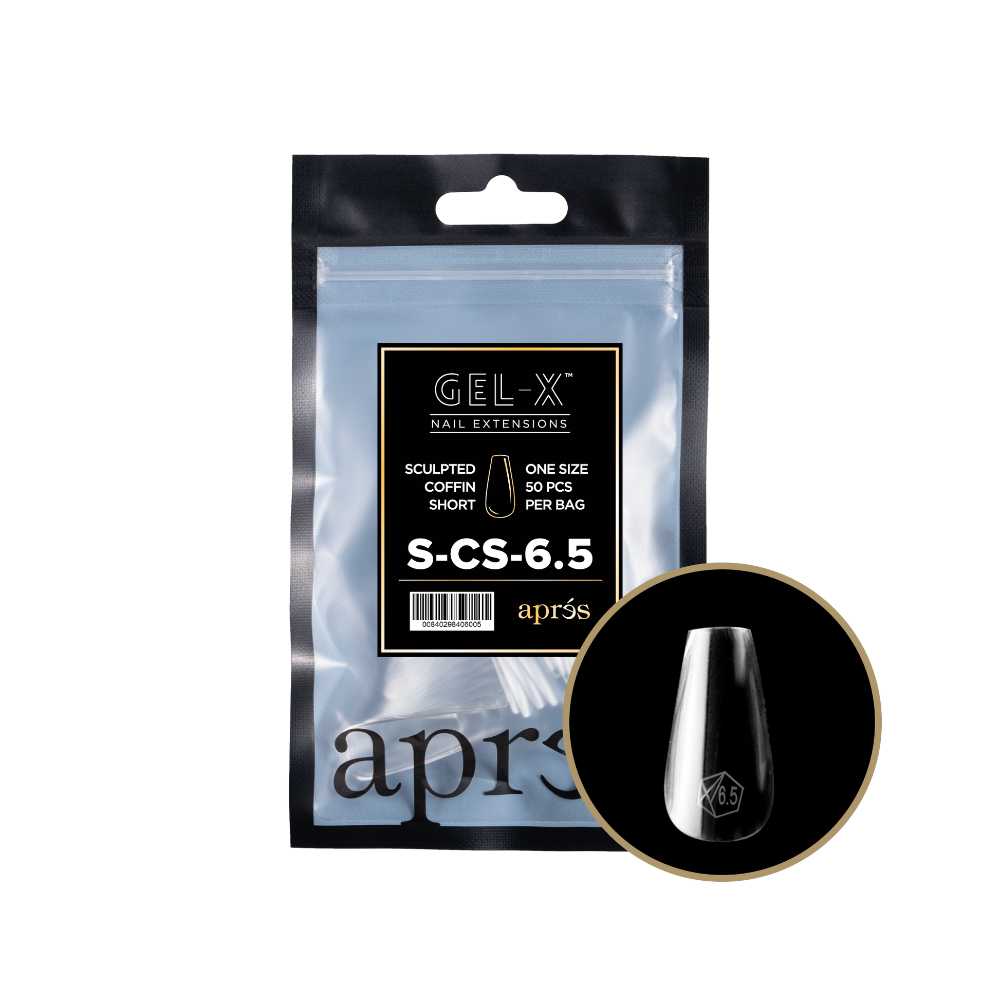 Apres Gel-X Refill Tips 2.0, good press on nails, Coffin Short