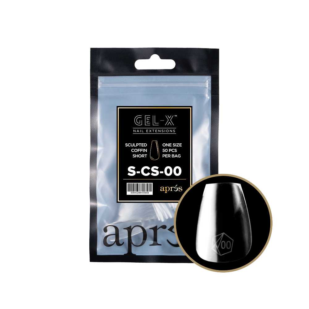 Apres Gel-X Refill Tips 2.0, good press on nails, Coffin Short