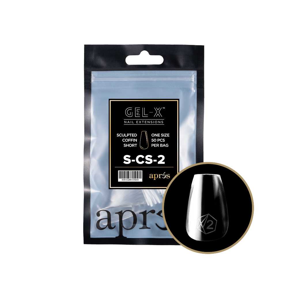 Apres Gel-X Refill Tips 2.0 - Coffin Short