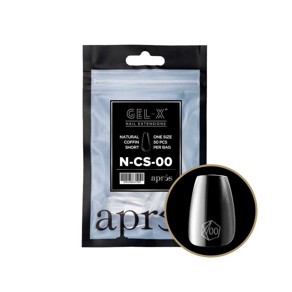 Apres Gel-X Refill Tips 2.0, good press on nails, Coffin Short