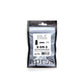 Apres Gel-X Refill Tips, clear press on nails, Sculpted Square Medium (50pcs), black square nails