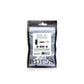 Apres Gel-X Refill Tips, clear press on nails, Sculpted Square Medium (50pcs), long square black french tip nails