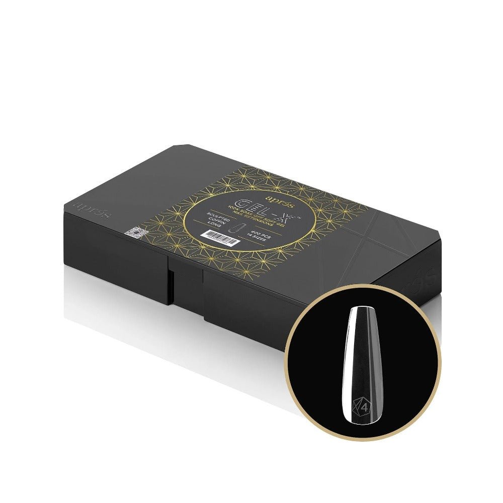 apres gel x press-on nails tips 2.0 - Coffin Tips Box 600pcs, coffin nail shape designs