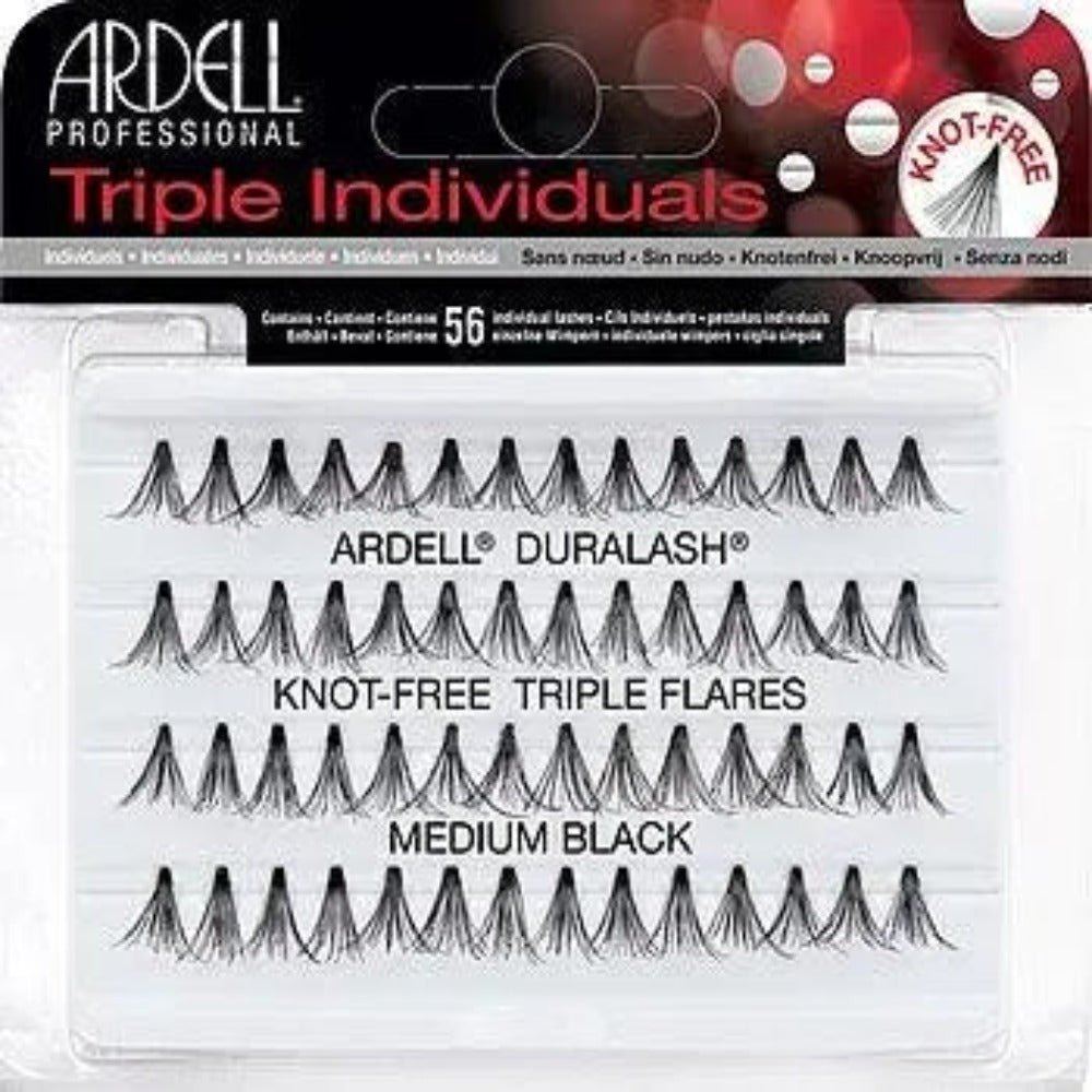 Ardell Triple Individuals Lashes - Knot-Free Medium Black #66496