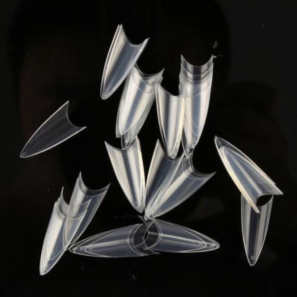 DND Stiletto Clear Tips #10 Classique Nails Beauty Supply Inc.